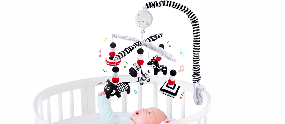 Amazon.com : teytoy My First Baby Crib Mobile, Black and White Baby Mobile for Crib, High Contrast Mobile Toy for Newborn Infants Boys and Girls : Baby