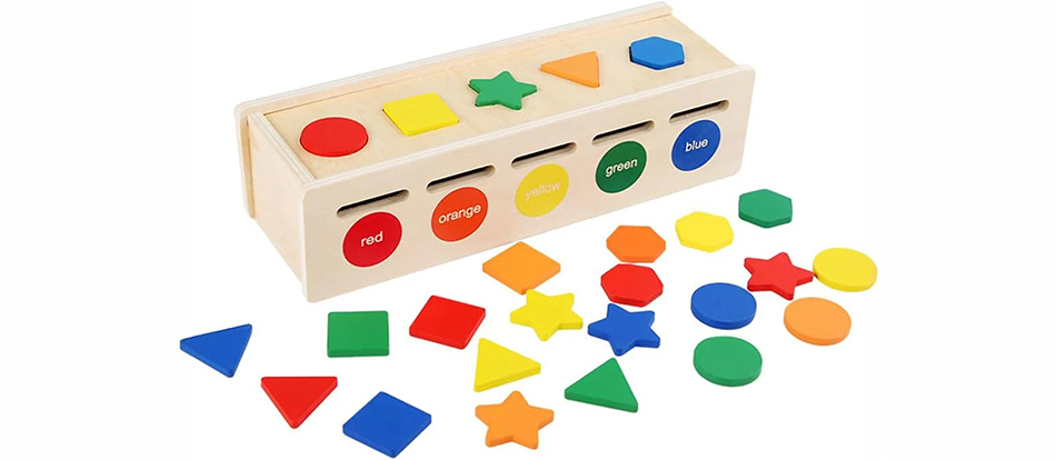 Color & Shape Sorting Box Game