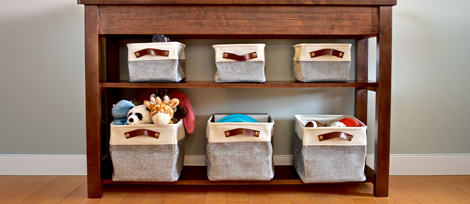 organized student cubby for Montessori school